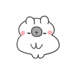 mochi mochi polar bear Eng ver. sticker #9377080