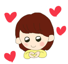 little boy and girl sticker #9377169