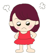 little boy and girl sticker #9377171