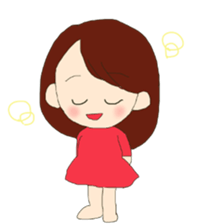 little boy and girl sticker #9377173