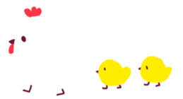 little boy and girl sticker #9377175