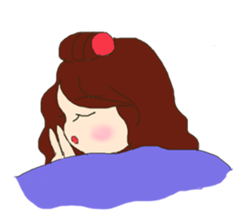 little boy and girl sticker #9377207