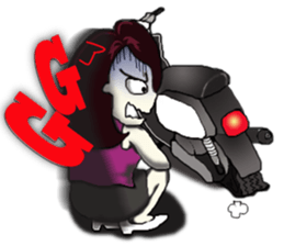 City Lady --- watch me! sticker #9377250