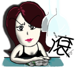 City Lady --- watch me! sticker #9377274