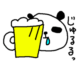 Panda Love sake! sticker #9377292