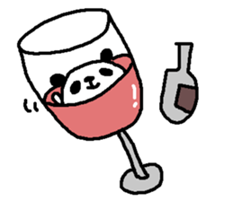 Panda Love sake! sticker #9377293
