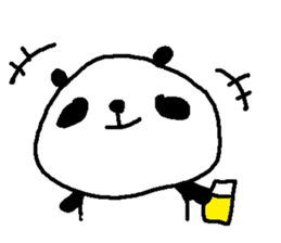 Panda Love sake! sticker #9377324