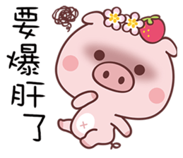 Strawberry Pig In A Strawberry Field sticker #9378449