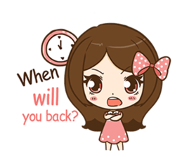 I'm your girlfriend (EN) sticker #9379033