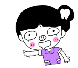 Teeth decayed pig sister (menacing) sticker #9379728