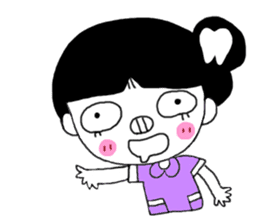 Teeth decayed pig sister (menacing) sticker #9379728