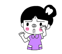 Teeth decayed pig sister (menacing) sticker #9379749