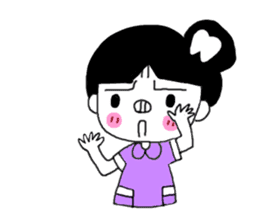 Teeth decayed pig sister (menacing) sticker #9379749