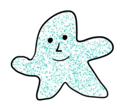 Transparent pretty ameba sticker #9379928