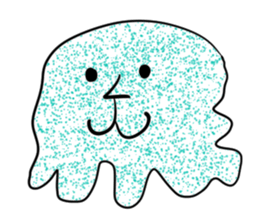 Transparent pretty ameba sticker #9379930