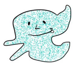 Transparent pretty ameba sticker #9379932