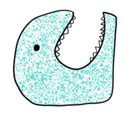 Transparent pretty ameba sticker #9379934