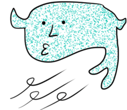 Transparent pretty ameba sticker #9379935