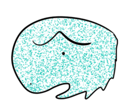 Transparent pretty ameba sticker #9379936