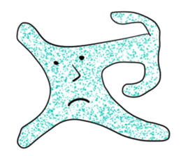 Transparent pretty ameba sticker #9379943