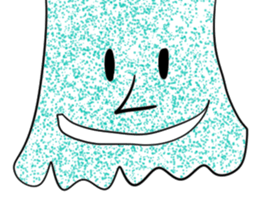 Transparent pretty ameba sticker #9379944