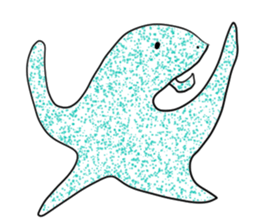 Transparent pretty ameba sticker #9379946