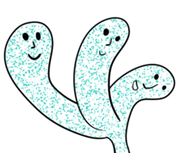 Transparent pretty ameba sticker #9379953