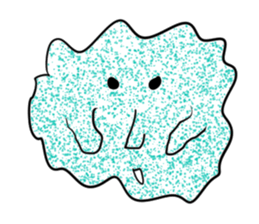 Transparent pretty ameba sticker #9379954