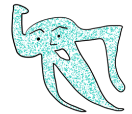 Transparent pretty ameba sticker #9379955