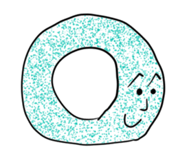 Transparent pretty ameba sticker #9379956