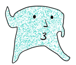 Transparent pretty ameba sticker #9379958