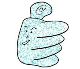 Transparent pretty ameba sticker #9379961