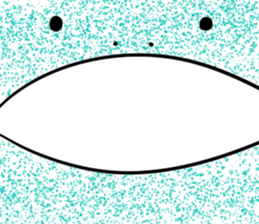 Transparent pretty ameba sticker #9379962