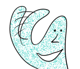 Transparent pretty ameba sticker #9379967