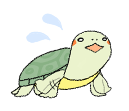 Green turtle Jyunichi sticker #9379970