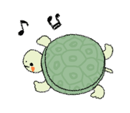 Green turtle Jyunichi sticker #9379975