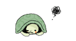 Green turtle Jyunichi sticker #9379989