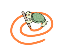 Green turtle Jyunichi sticker #9379992