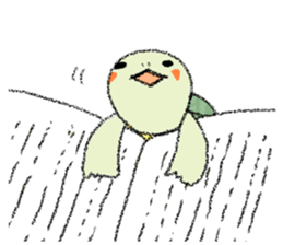 Green turtle Jyunichi sticker #9380000