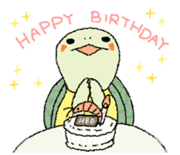 Green turtle Jyunichi sticker #9380006