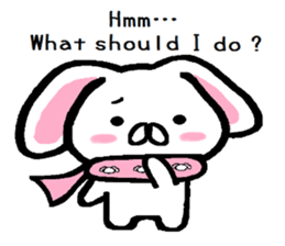 Winter of lop-eared rabbit TAREMIN ! sticker #9381334