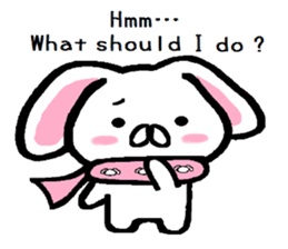 Winter of lop-eared rabbit TAREMIN ! sticker #9381334