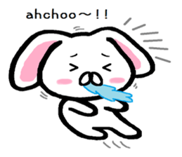 Winter of lop-eared rabbit TAREMIN ! sticker #9381358