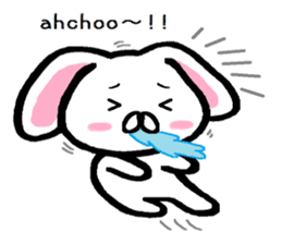 Winter of lop-eared rabbit TAREMIN ! sticker #9381358