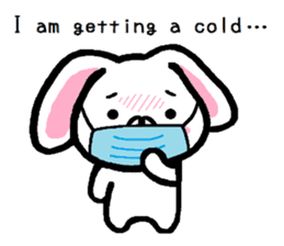 Winter of lop-eared rabbit TAREMIN ! sticker #9381359