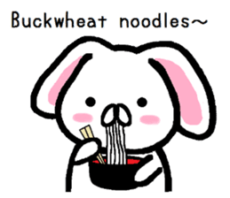 Winter of lop-eared rabbit TAREMIN ! sticker #9381361