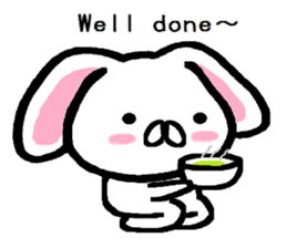 Winter of lop-eared rabbit TAREMIN ! sticker #9381363