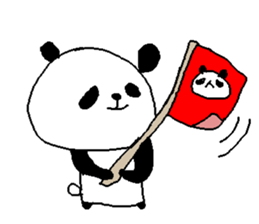 English color font panda stickers. sticker #9382589