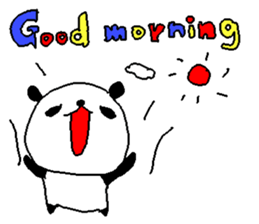 English color font panda stickers. sticker #9382592