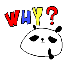 English color font panda stickers. sticker #9382606